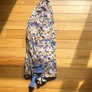 XS printed scrub jacket